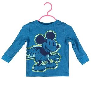 Mickey‎ Mouse Shirt 18M Months Child Disney Baby Jumping Beans Blue Cotton